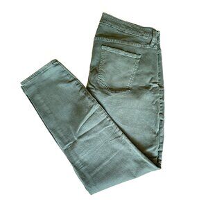 Gap True Curvy Jeans Women's Size 32 Tall Skinny Stretch Green / Sage Denim 7226